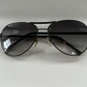 Louis Vuitton Black Damier aviator style sunglasses